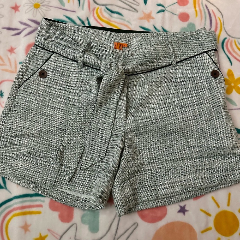 BCBGeneration High Waist Gray Tweed‎ Shorts